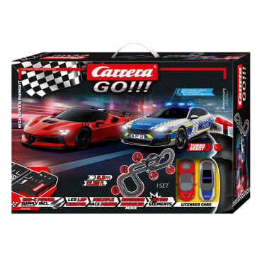 AUTORAMA CARRERA GO PISTA ELÉTRICA HIGH-SPEED PURSUIT COM 5,3 METROS 2 CARROS 1/43 20062626